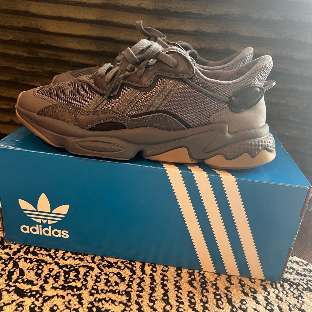Adidas Ozweego Gray and Black Sneakers